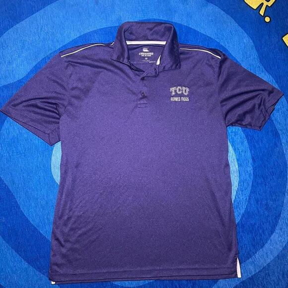 TCU Horned Frogs Colosseum Performance Polo Shirt - Picture 1 of 5